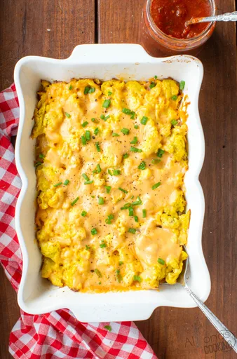 Breakfast Casserole With Cheese Sauce