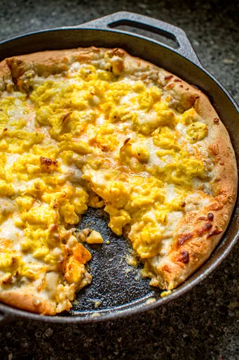Breakfast Pizza Recipe with Sausage Gravy