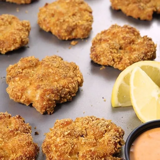 Crispy Baked Chicken Fritters
