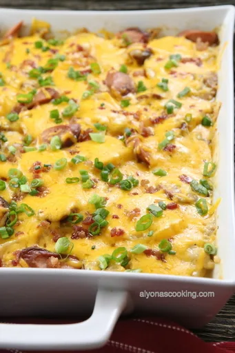 Loaded Scalloped Potatoes (with Franks)