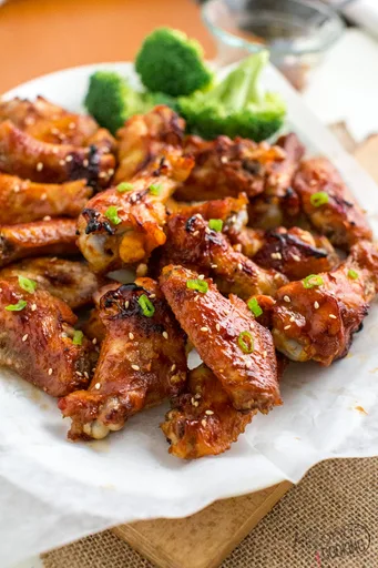 Alitas de pollo teriyaki