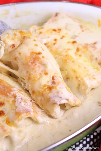 White Chicken Enchiladas Recipe