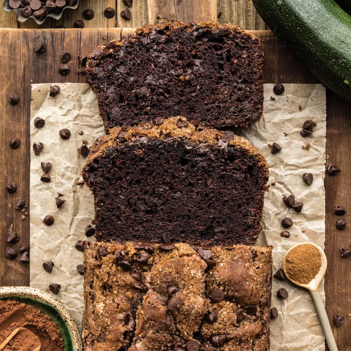 Double Chocolate Zucchini Bread