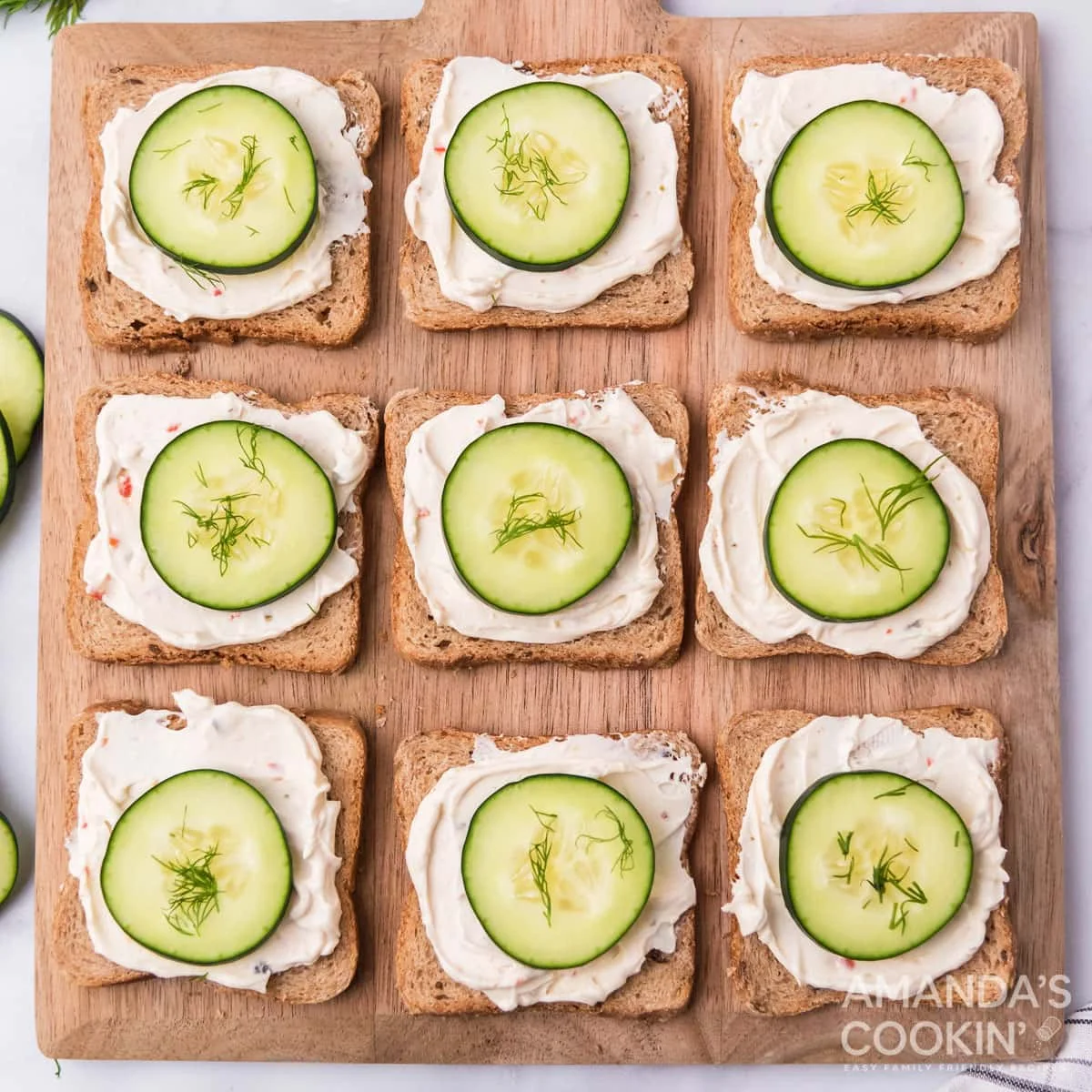 Mini Cucumber Sandwiches