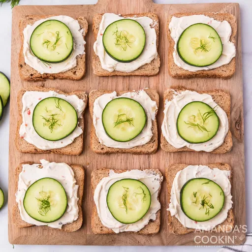 Mini Sándwiches de Pepino
