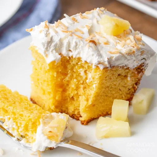 Pastel poke de piña