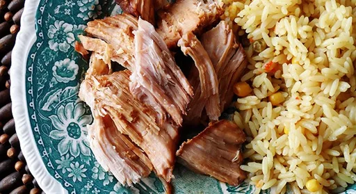 Asado de cerdo oriental en olla de cocción lenta