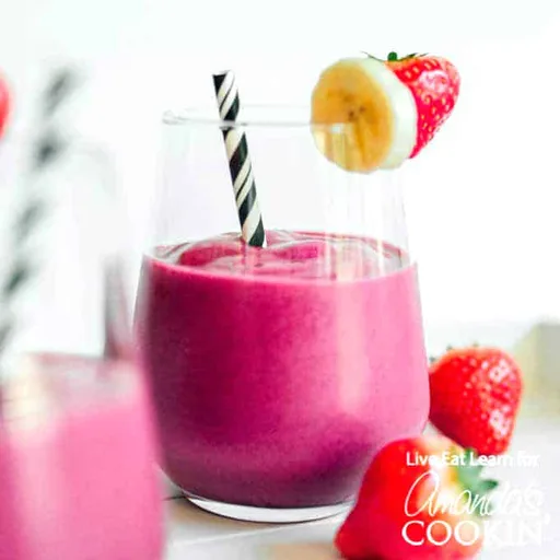 Batido de fresa y remolacha