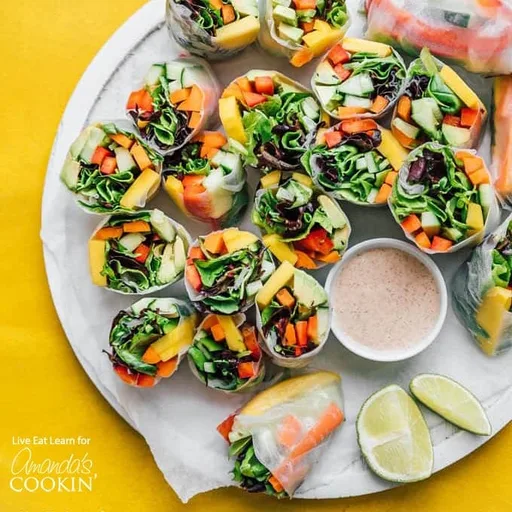 Rollitos de primavera de verduras