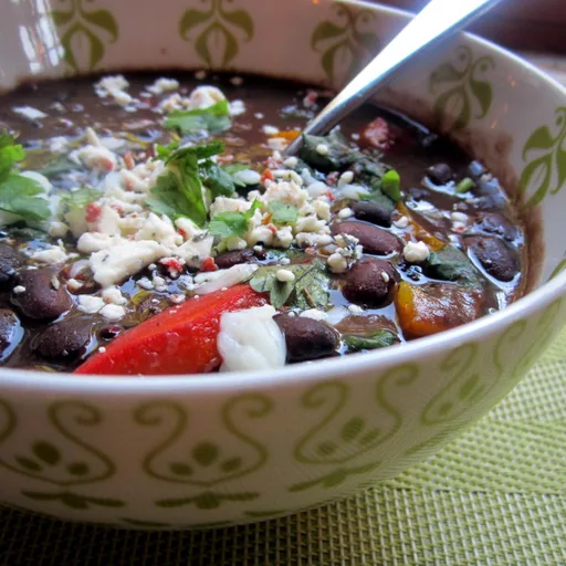 Slow Cooker Caribbean Black Bean Soup