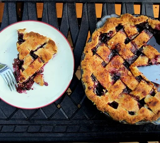 Summer Berry Peach Pie