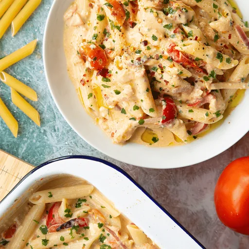 Receta de pasta con feta al horno
