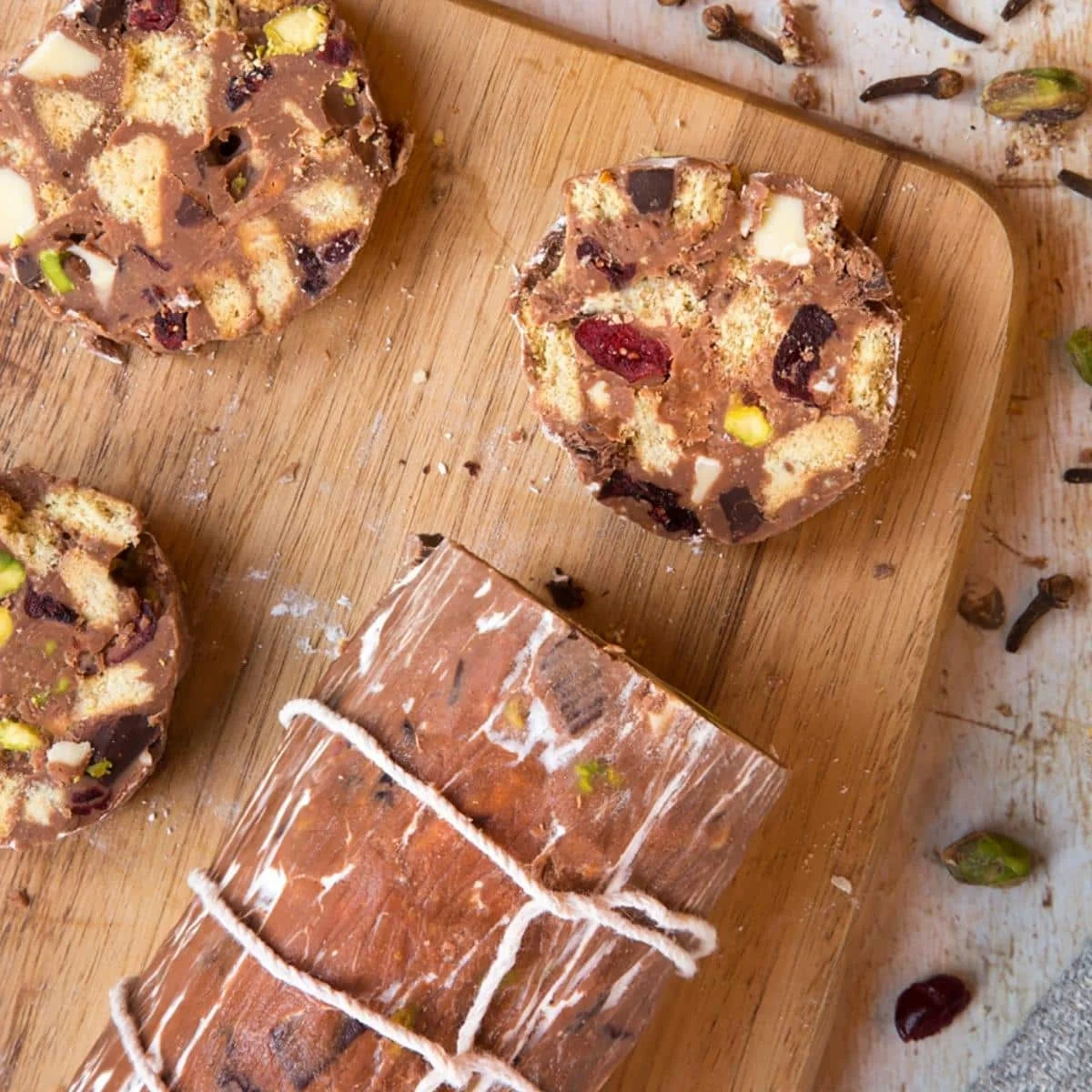 Christmas Spiced Chocolate Salami Recipe