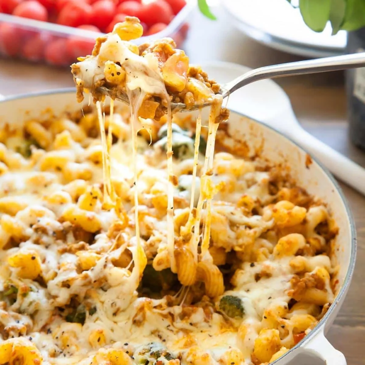 Chunky Keema Pasta Bake Recipe
