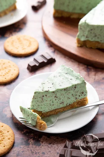 Receta Fácil de Pastel de Queso y Menta sin Horno