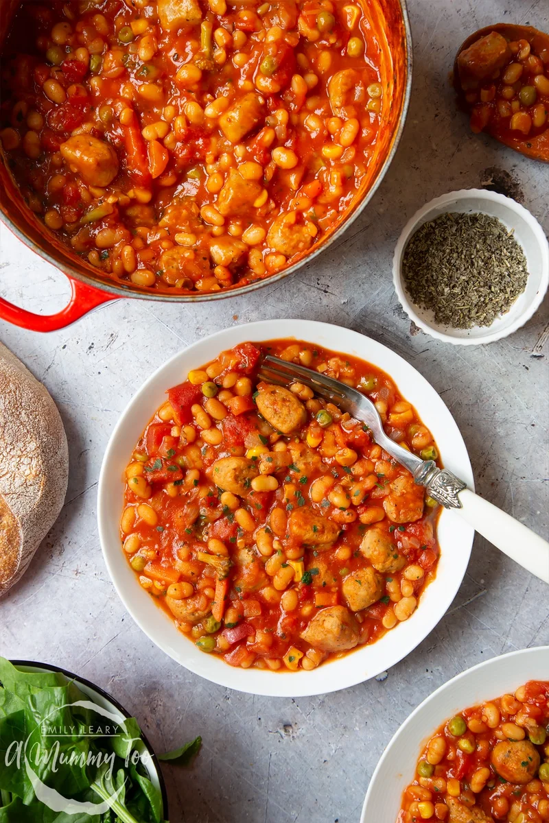 Veggie Sausage and Bean Casserole Recipe
