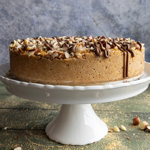 No Bake Hazelnut Crumb Cake