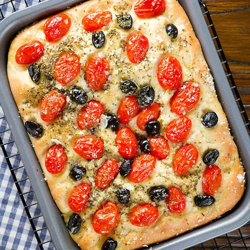 Focaccia pugliese casera