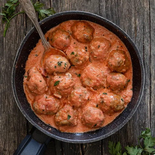 Italian Meatballs in Cream Sauce