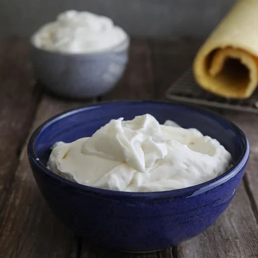 Crema de leche italiana de dos formas