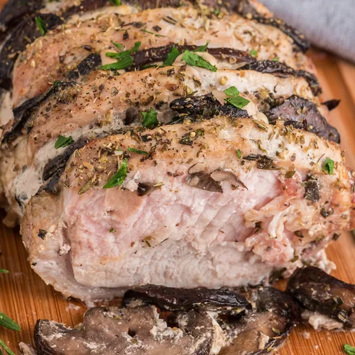 Lomo de cerdo relleno estilo Hasselback