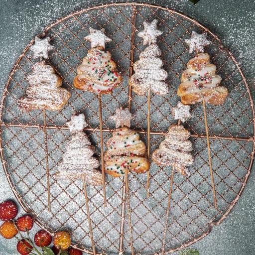 Árboles de Navidad de hojaldre