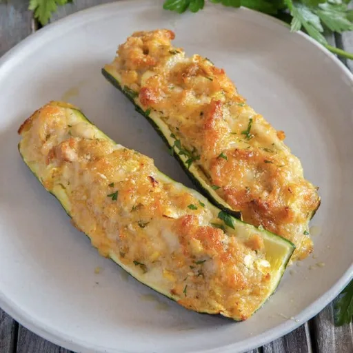 Calabacines rellenos de atún