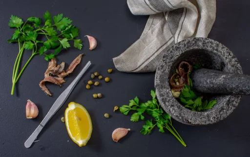 Salsa de anchoas para carne