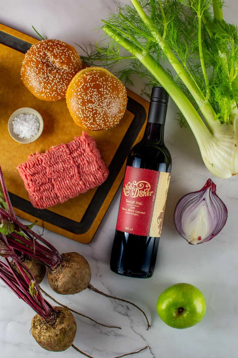 Aussie 'beetroot relish' Burger