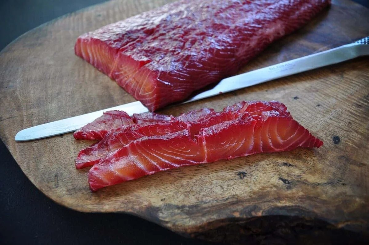 Gin & Beet Cured Salmon