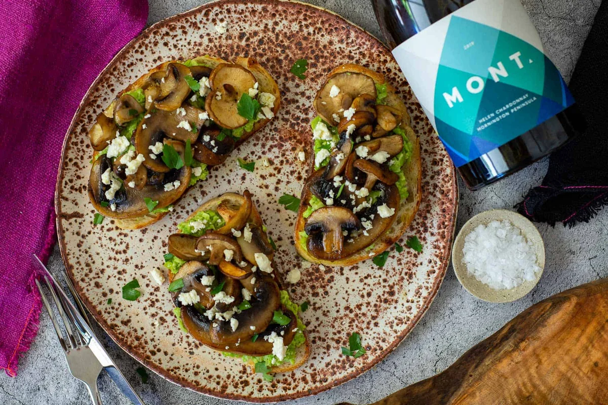 Avocado mushroom toast
