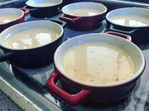 Rhubarb Creme Brulee