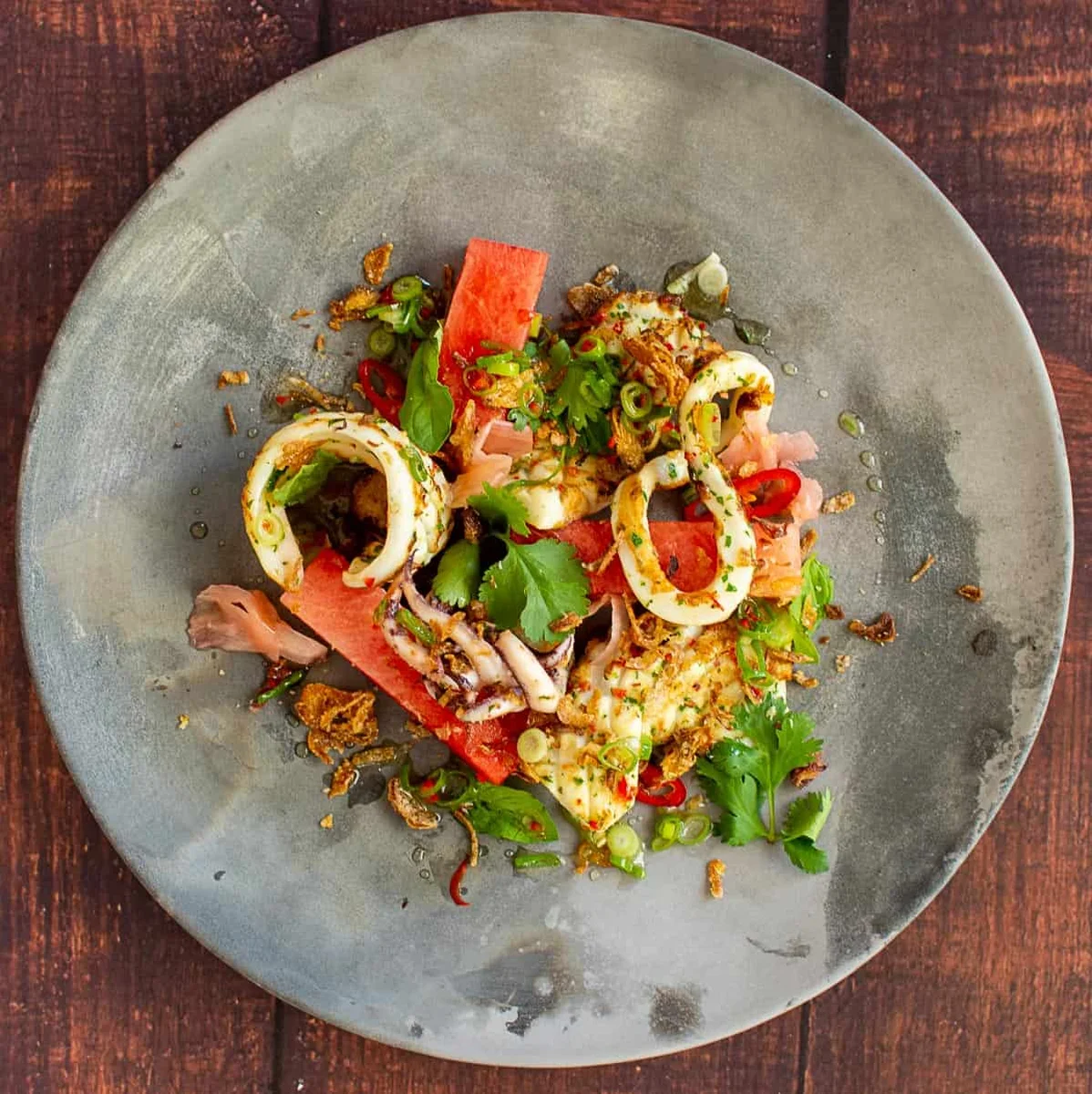 Grilled Squid Salad