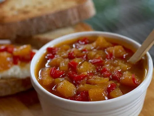 Chutney Picante de Durazno y Pimentón