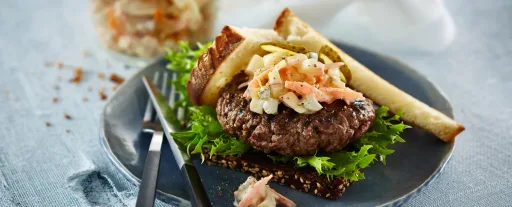 Amagerburger med hjemmelavet remoulade