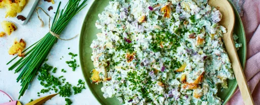 Crispy kartoffelsalat