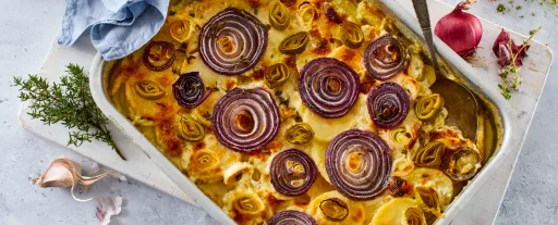 Flødekartofler med ost