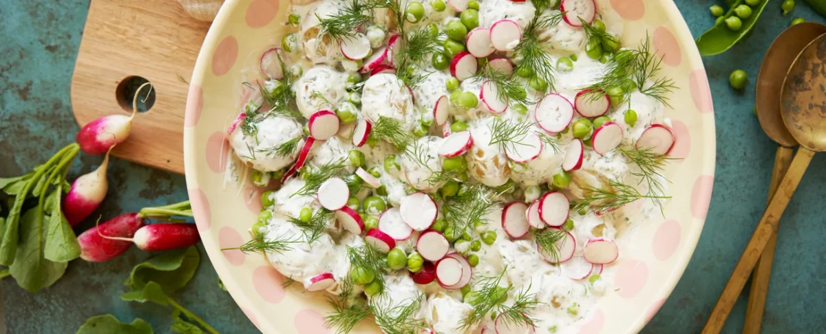 Kartoffelsalat med radiser