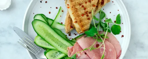Tostada a la croque monsieur