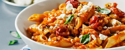 Chunky tomatsås med linser