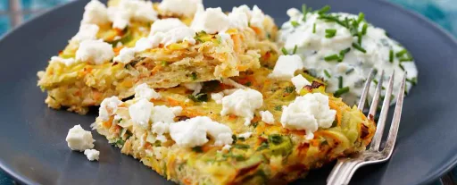 Rotfruktsfrittata med fetaost