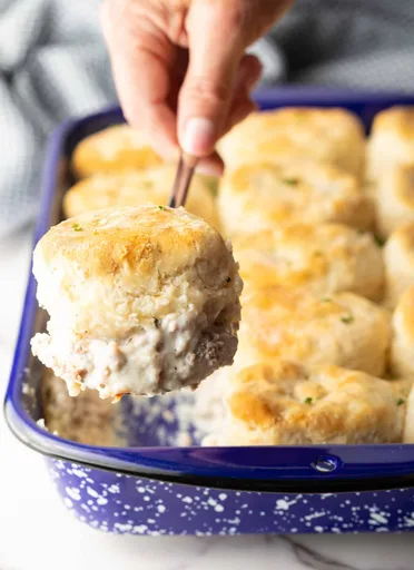 Biscuit and Gravy Casserole