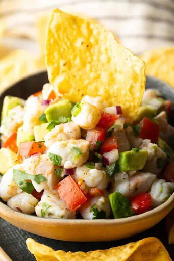 Ceviche de camarones