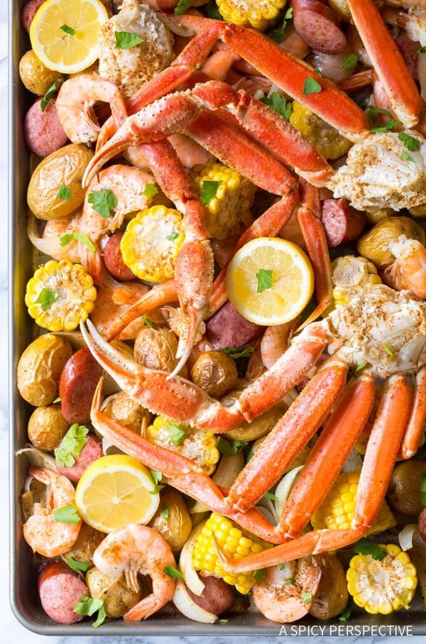 Sheet Pan Seafood Boil