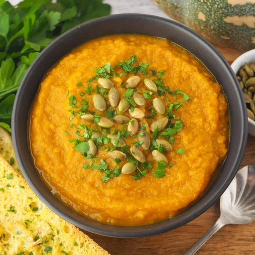 Pumpkin and sweet potato soup