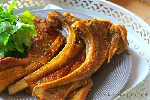 Chuletas de cordero marinadas al horno
