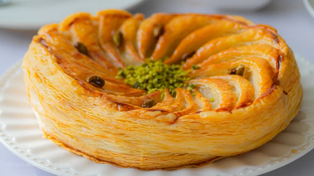 Galette des rois pistache et fleur d’oranger
