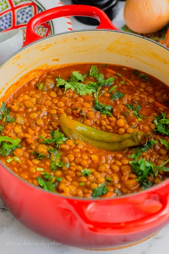 Recette Lentilles à la Marocaine (sans viande)