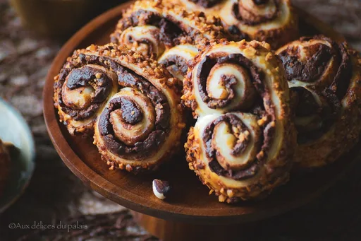 Recette palmiers au chocolat et noisette