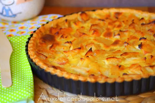 Tarta normanda de manzana (hojaldre)
